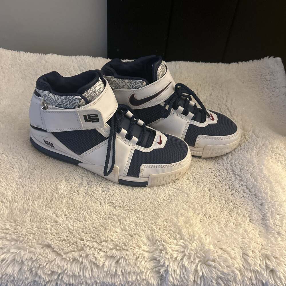 Nike Zoom LeBron 2 USA Midnight Navy Mens Shoes